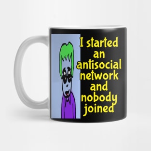 antisocial network tee Mug